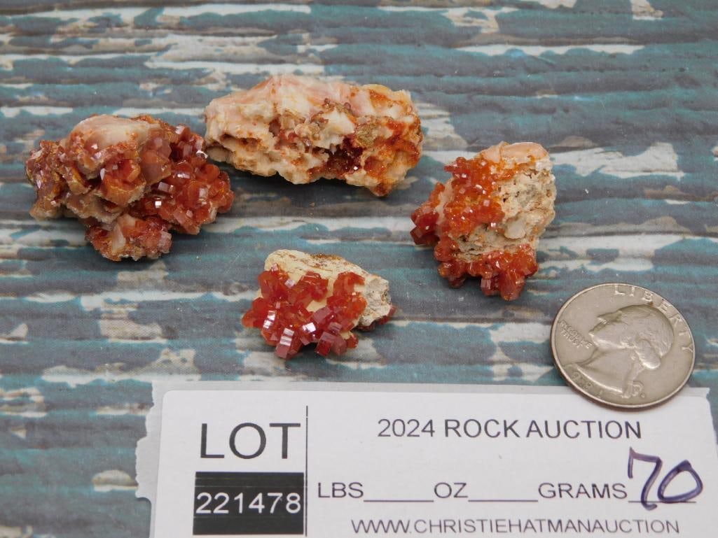 VANADINITE ROCK STONE LAPIDARY SPECIMEN - 2