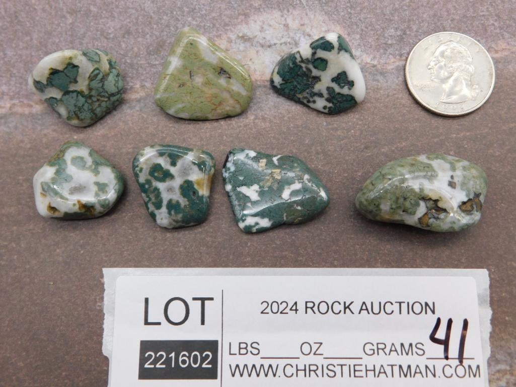 CAMOFLAGE AGATE ROCK STONE LAPIDARY SPECIMEN - 2