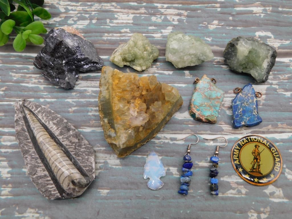 MIXED LOT ROCK STONE LAPIDARY SPECIMEN: MIXED LOT ROCK STONE LAPIDARY SPECIMEN