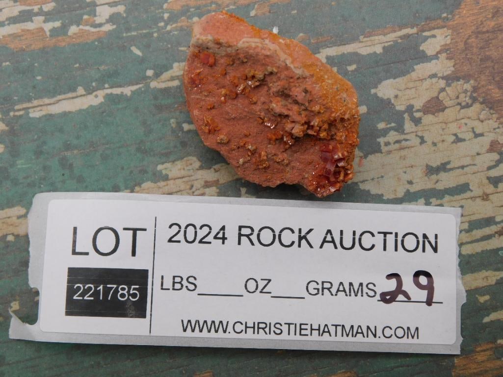 VANADINITE ROCK STONE LAPIDARY SPECIMEN - 2