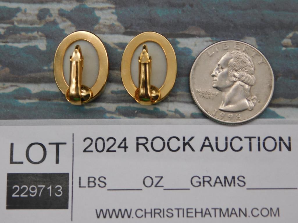 STONE CLIP ON EARRINGS - 2