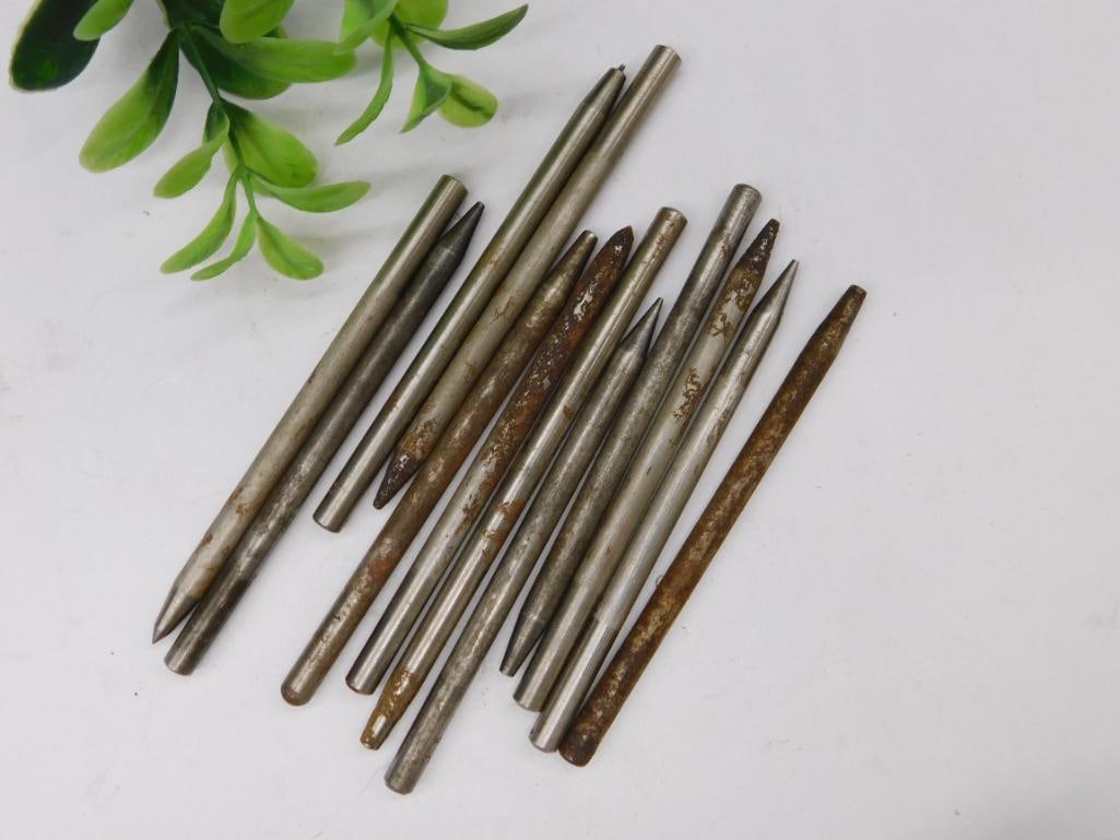 Metal Punches with Rusted Surface WATCHMAKER WATCHMAKING TOOLS (1 of 3)