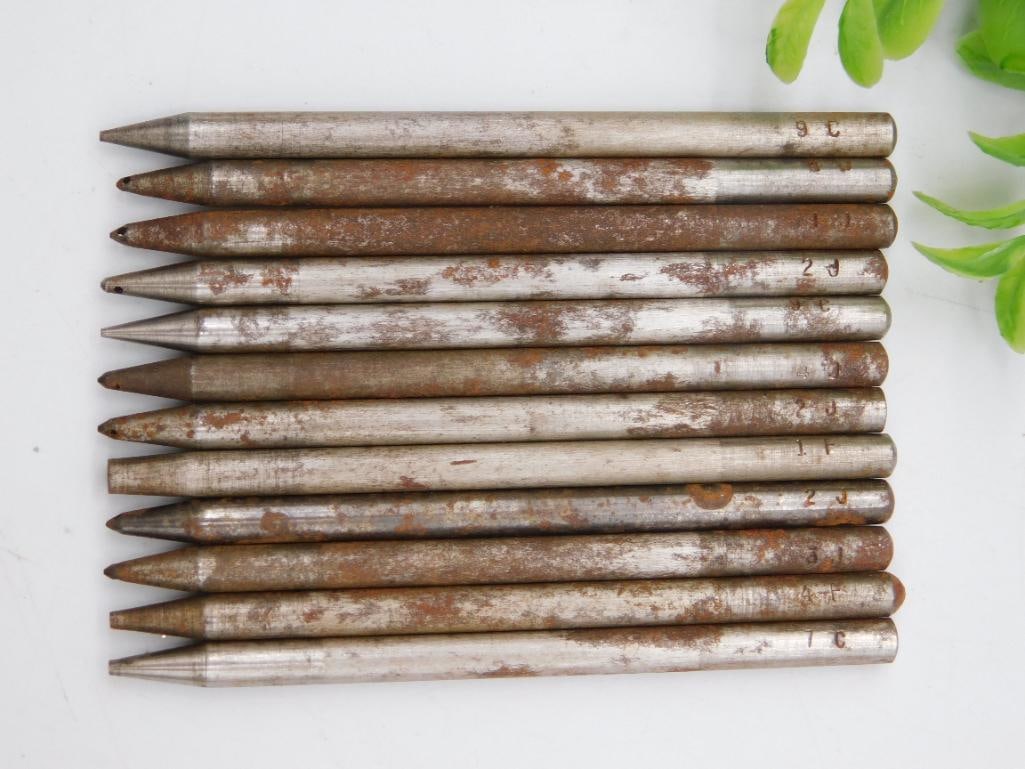 11 Metal Punch Tools with Markings WATCHMAKER WATCHMAKING TOOLS (1 of 4)