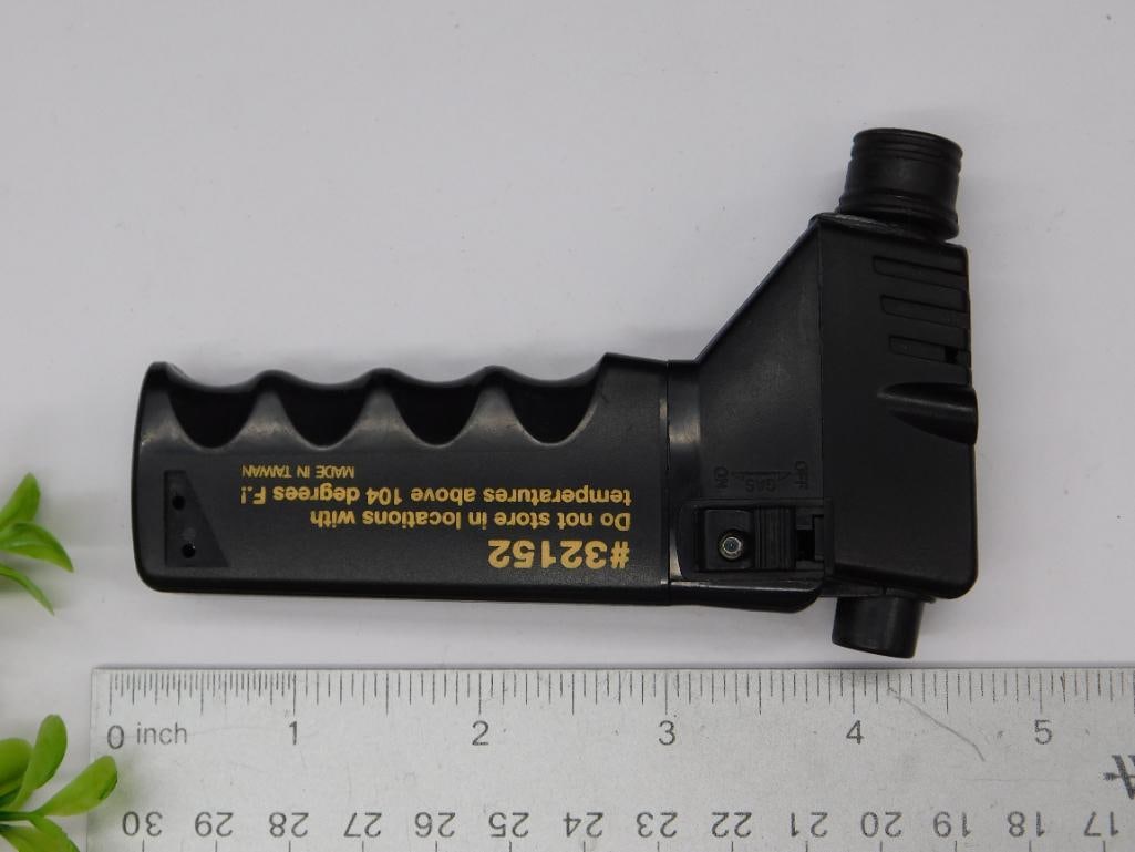 Black Plastic Handheld Tool with Grip and Attachment - 2