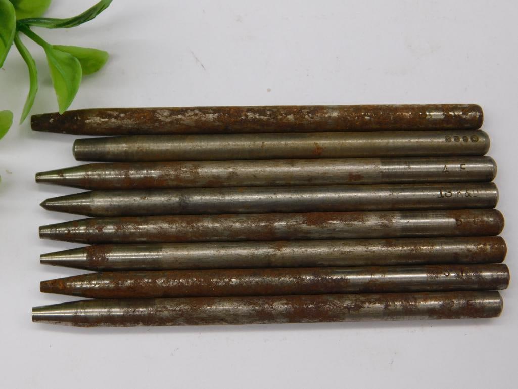 8 Rusted Metal Punch Tools Watchmaker Watchmaking Tools: 8 Rusted Metal Punch Tools Watchmaker Watchmaking Tools