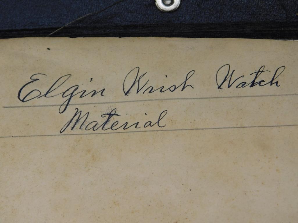 Elgin Watch Material Set in Original Case Watchmaker Watchmaking Tools - 2