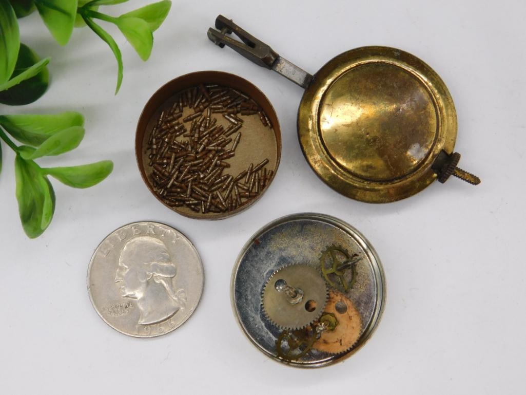 Vintage Brass Mechanical Device with Components WATCHMAKING WATCHMAKER TOOLS - 2