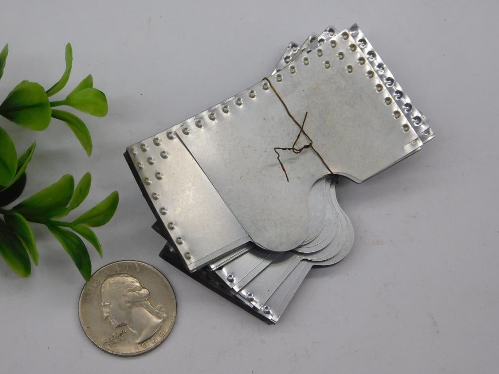 Stack of Rectangular Metal Plates With Rounded Edges WATCHMAKING WATCHMAKER TOOLS - 2