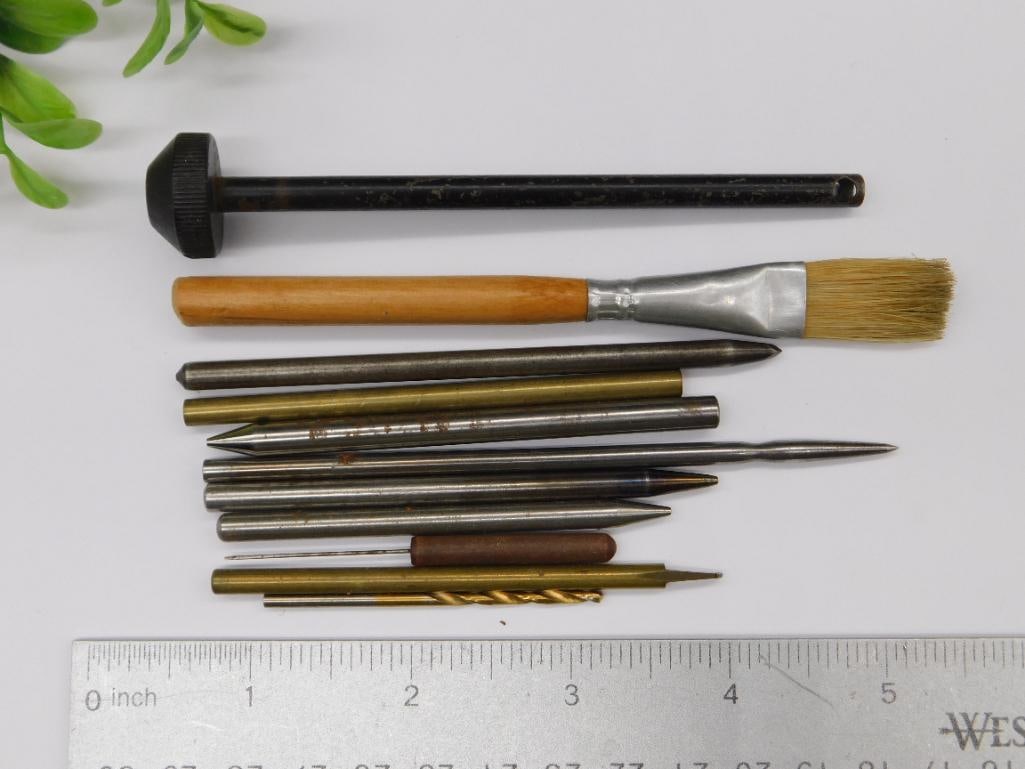 Precision Tools and Brush with Ruler Watchmaking Watchmaker Tools - 2