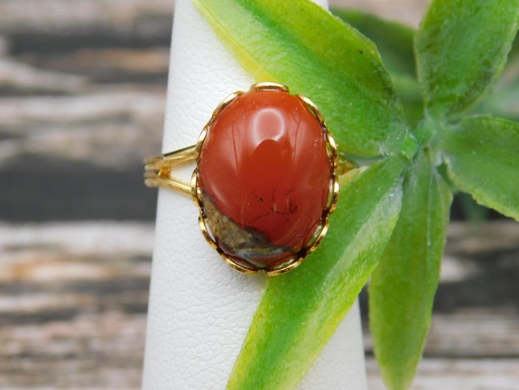 GENUINE STONE RING ROCK STONE LAPIDARY SPECIMEN: GENUINE STONE RING ROCK STONE LAPIDARY SPECIMEN