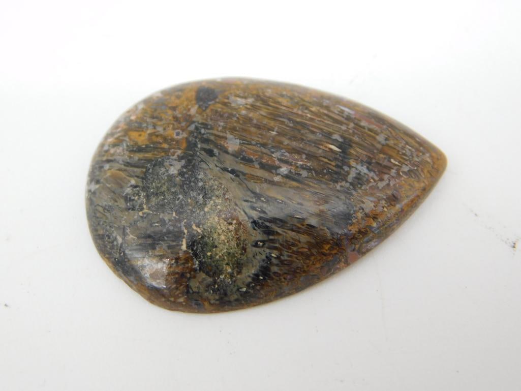 PIETERSITE CABOCHON ROCK STONE LAPIDARY SPECIMEN (1 of 2)