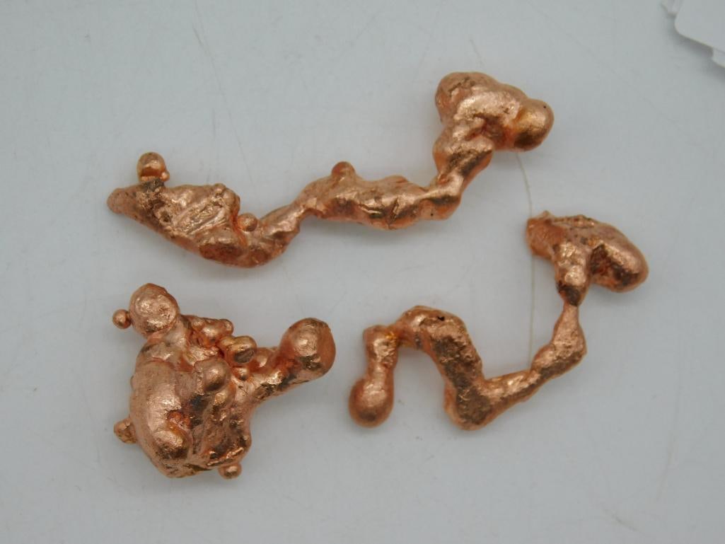 SCULPTED COPPER ROCK STONE LAPIDARY SPECIMEN: SCULPTED COPPER ROCK STONE LAPIDARY SPECIMEN