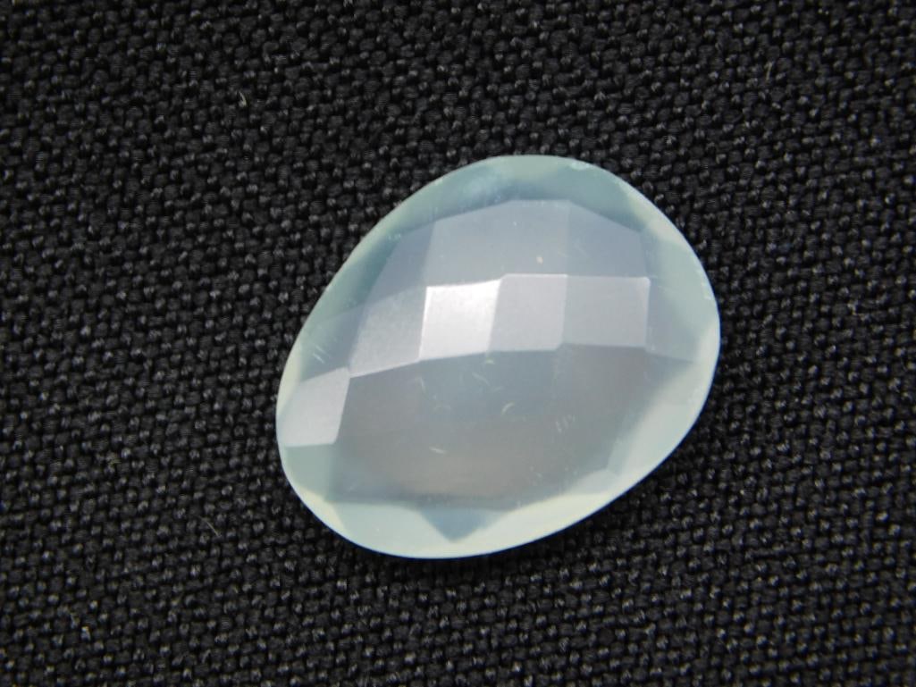 AQUA CHALCEDONY ROCK STONE LAPIDARY SPECIMEN: AQUA CHALCEDONY ROCK STONE LAPIDARY SPECIMEN