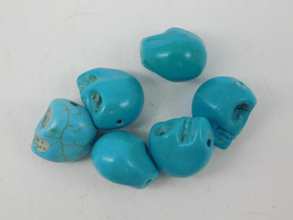 CINNABAR SKULLS ROCK STONE LAPIDARY SPECIMEN: CINNABAR SKULLS ROCK STONE LAPIDARY SPECIMEN