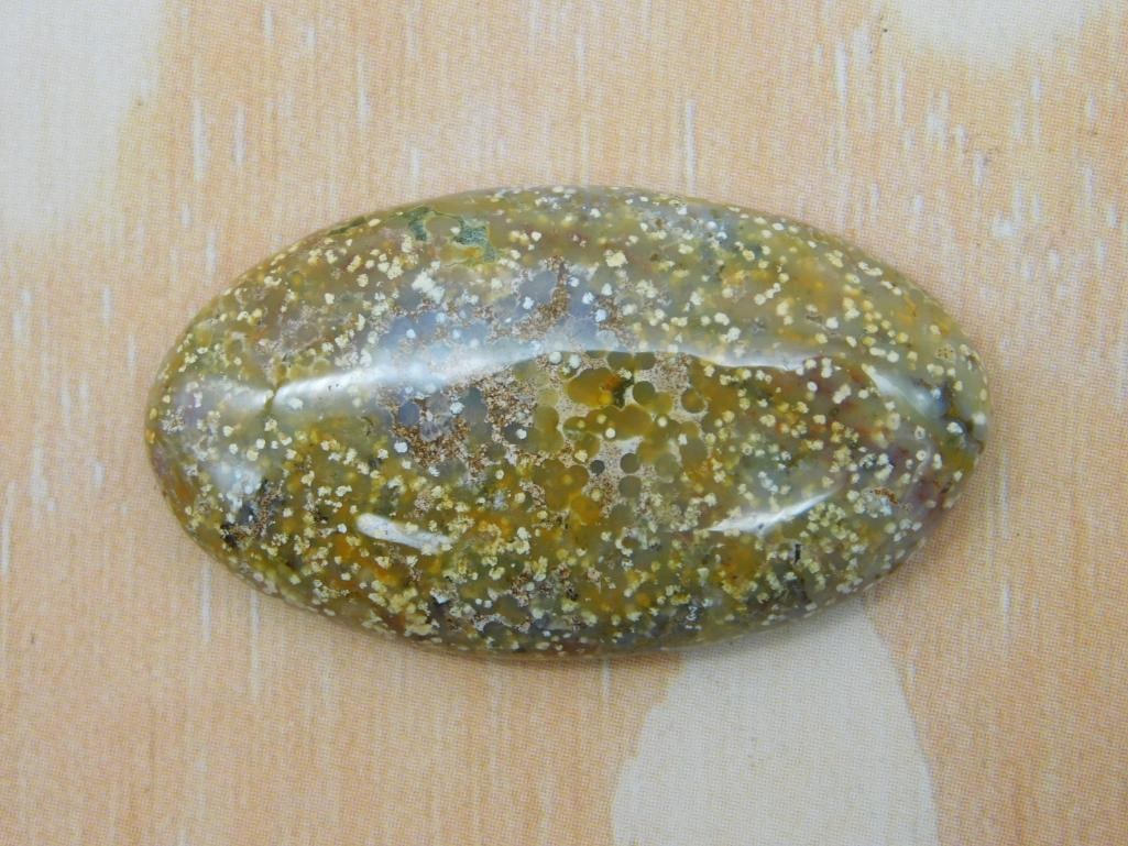 OCEAN JASPER CABOCHON ROCK STONE LAPIDARY SPECIMEN (1 of 2)