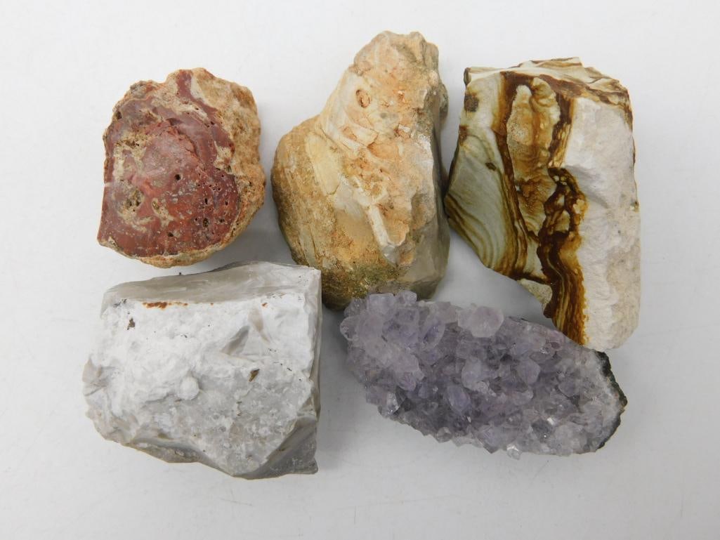 MIXED STONE LOT ROCK STONE LAPIDARY SPECIMEN (1 of 2)