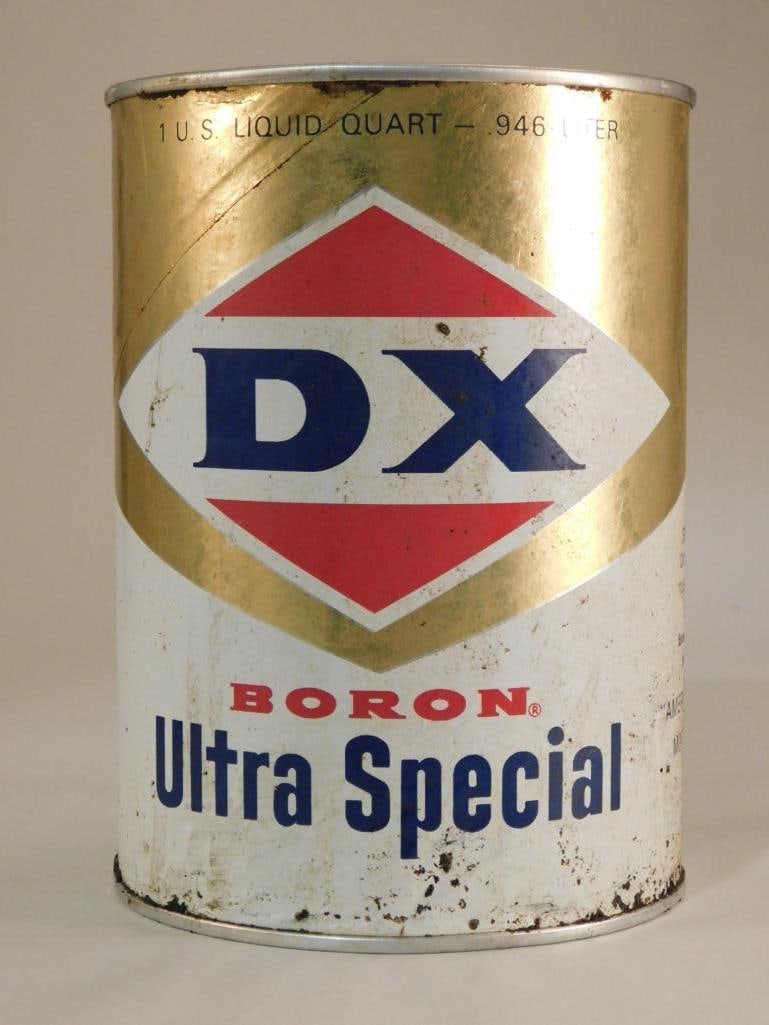 DX BORON ULTRA SPECIAL OIL CAN VINTAGE AUTOMOBILIA ANTIQUE: DX BORON ULTRA SPECIAL OIL CAN VINTAGE AUTOMOBILIA ANTIQUE