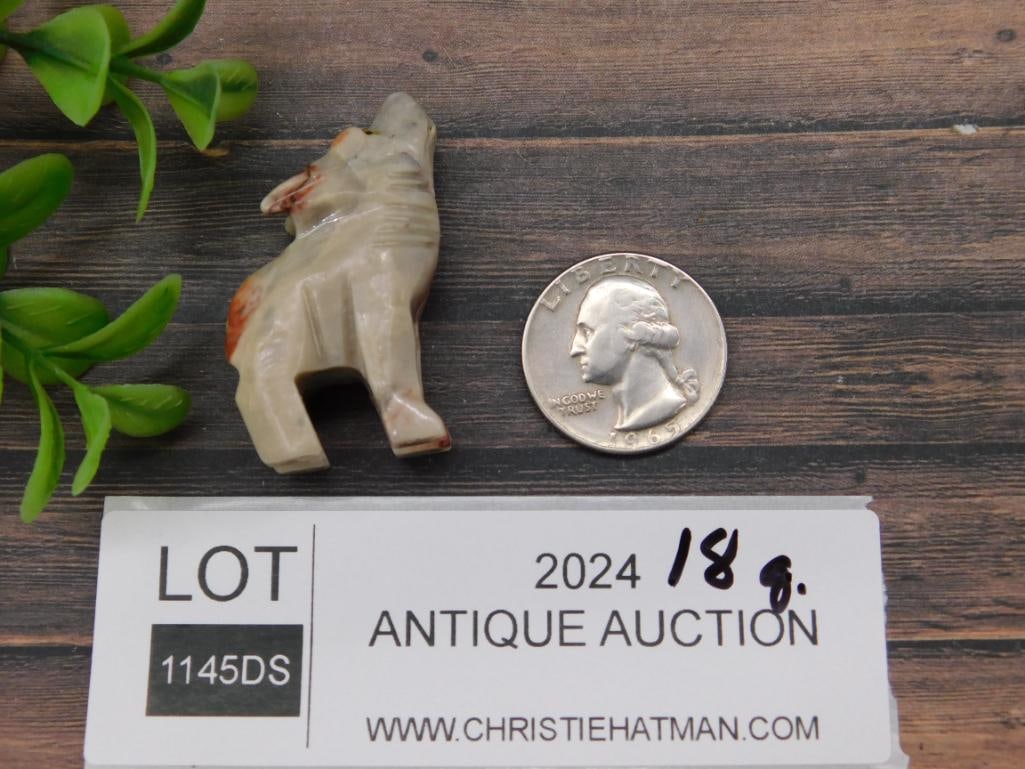 STONE WOLF ROCK STONE LAPIDARY SPECIMEN - 2