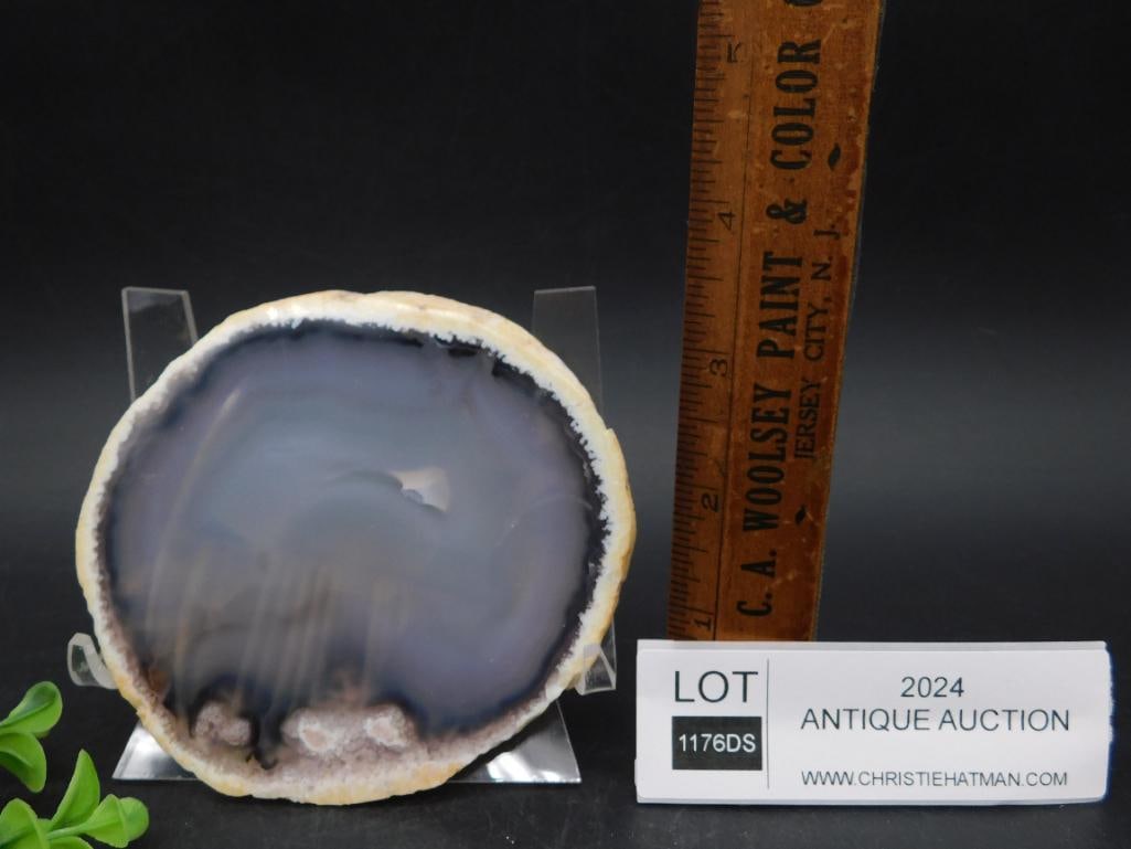 AGATE SLICE ROCK STONE LAPIDARY SPECIMEN - 2