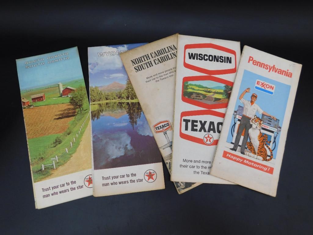 TEXACO ROAD MAPS ASSORTED STATES VINTAGE ANTIQUE AUTOMOBILIA: TEXACO ROAD MAPS ASSORTED STATES VINTAGE ANTIQUE AUTOMOBILIA