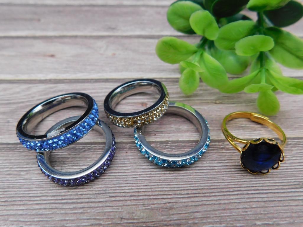 STONE RINGS ROCK STONE LAPIDARY SPECIMEN: STONE RINGS ROCK STONE LAPIDARY SPECIMEN