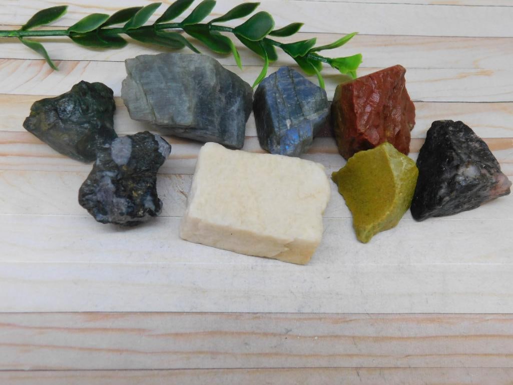 MIXED ROUGH ROCK ROCK STONE LAPIDARY SPECIMEN: MIXED ROUGH ROCK ROCK STONE LAPIDARY SPECIMEN