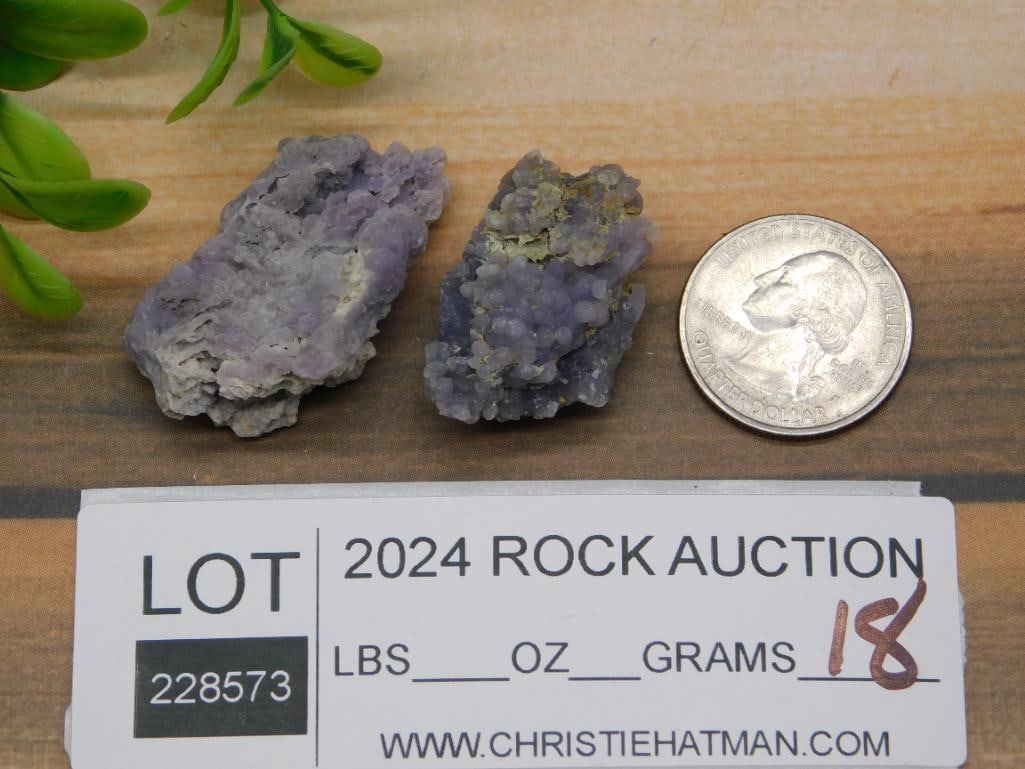 GRAPE AGATE ROCK STONE LAPIDARY SPECIMEN - 2