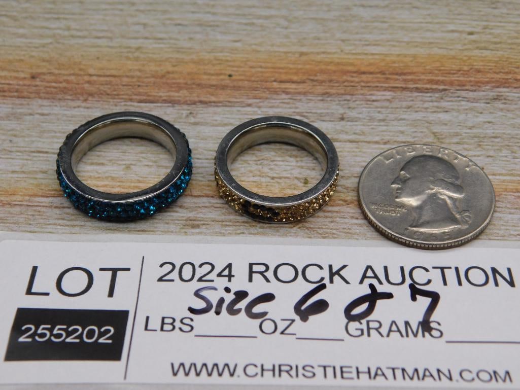 STONE RING ROCK STONE LAPIDARY SPECIMEN - 2