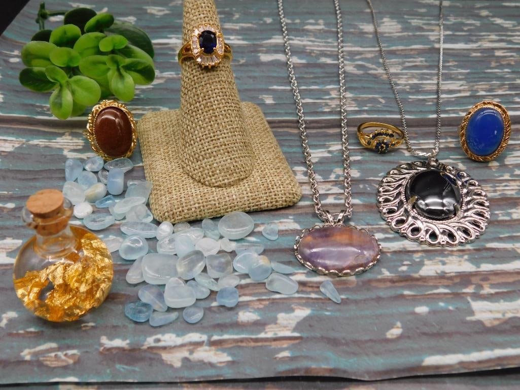 MIXED LOT ROCK STONE LAPIDARY SPECIMEN: MIXED LOT ROCK STONE LAPIDARY SPECIMEN