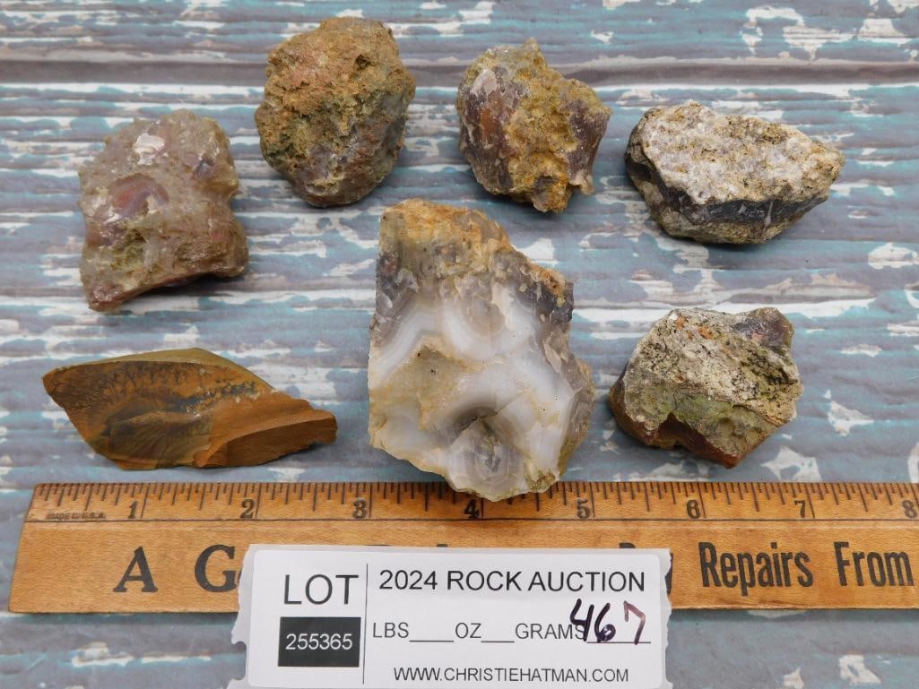 MIXED ROUGH ROCK STONE LAPIDARY SPECIMEN - 2