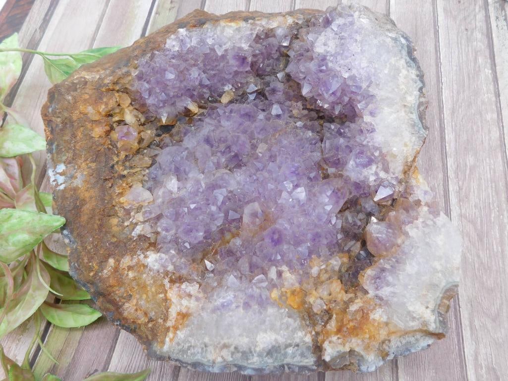 Natural Amethyst Geode Cluster Specimen - 3
