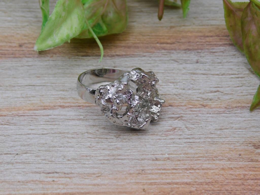 SILVER TONE RING - 2