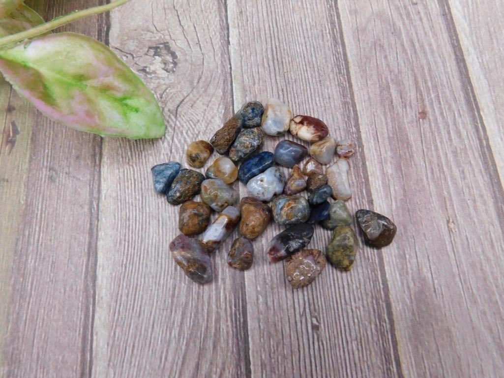 Collection of Assorted Small Polished Stones, 12 Grams: Collection of Assorted Small Polished Stones, 12 Grams