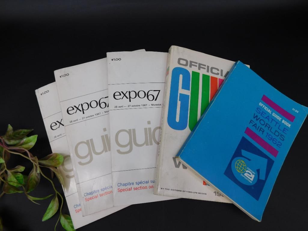 Collection of Official Expo 67 Guides and Booklets: Collection of Official Expo 67 Guides and Booklets
