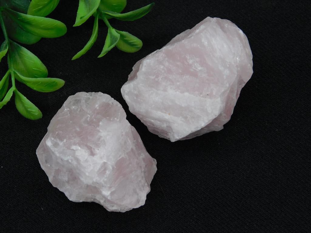 Two Rose Quartz Specimens for Auction: Two Rose Quartz Specimens for Auction
