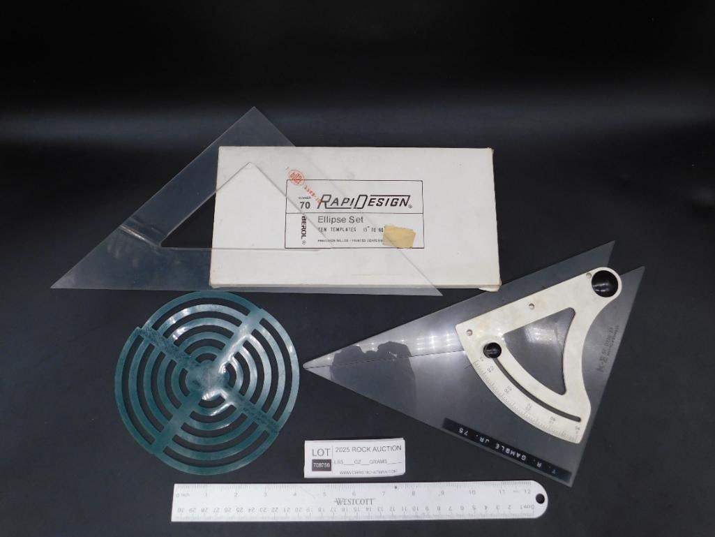 Berol RapiDesign Ellipse Set with Templates - 3