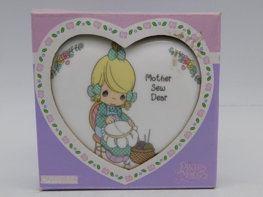 Precious Moments ?Mother Sew Dear? Heart-Shaped Box: Precious Moments ?Mother Sew Dear? Heart-Shaped Box