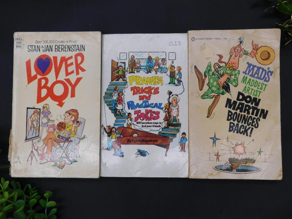 Vintage Paperback Humor Books by Various Authors (Set of 3): Vintage Paperback Humor Books by Various Authors (Set of 3)