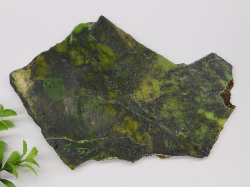 GREEN OPAL SLAB ROCK STONE LAPIDARY SPECIMEN (1 of 3)