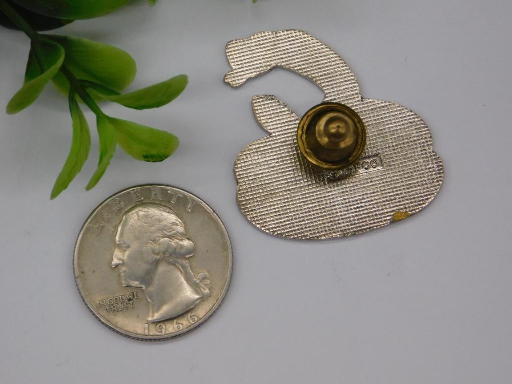 ENAMEL RATTLESNAKE LAPEL PIN - 2