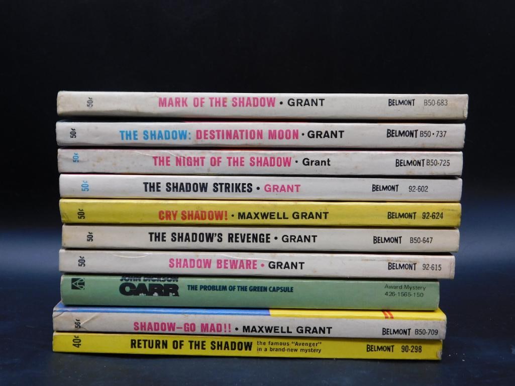 THE SHADOW VINTAGE PAPERBACKS PULP FICTION MYSTERY BOOKS BY MAXWELL GRANT (1 of 3)