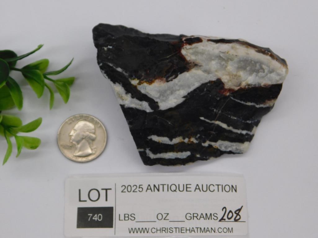 ZEBRA ROCK STONE LAPIDARY SPECIMEN - 3