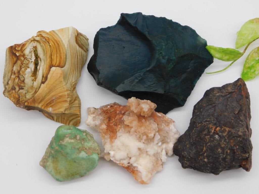 MIXED STONE LOT ROCK STONE LAPIDARY SPECIMEN (1 of 2)