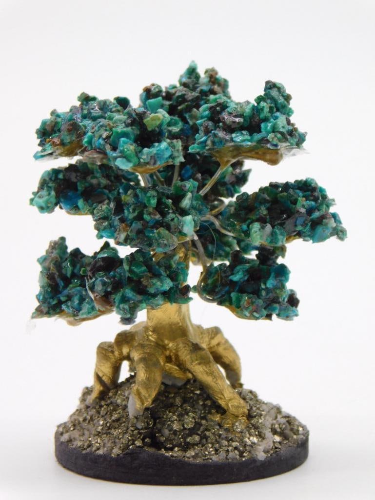 CHRYSOCOLLA TREE ROCK STONE LAPIDARY SPECIMEN: CHRYSOCOLLA TREE ROCK STONE LAPIDARY SPECIMEN