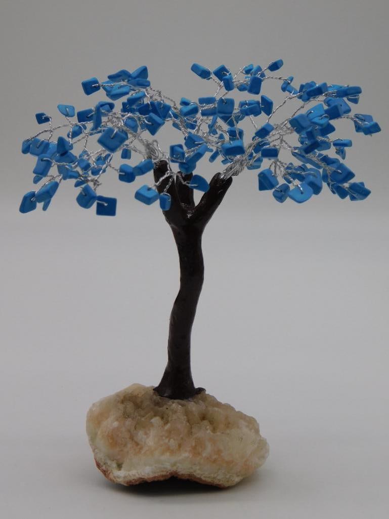 TURQUOISE TREE ROCK STONE LAPIDARY SPECIMEN: TURQUOISE TREE ROCK STONE LAPIDARY SPECIMEN