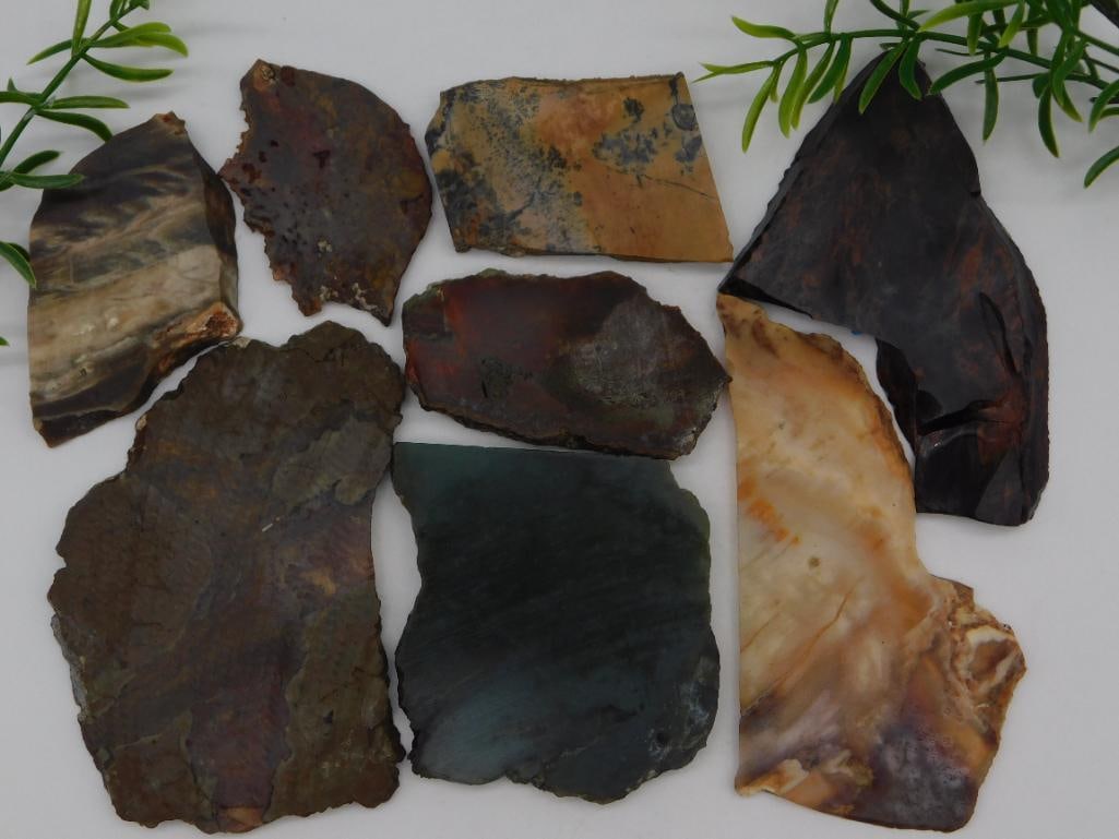 MIXED SLAB LOT ROCK STONE LAPIDARY SPECIMEN (1 of 2)