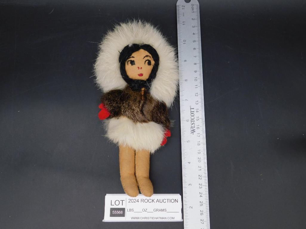 ESKIMO DOLL VINTAGE ANTIQUE - 2