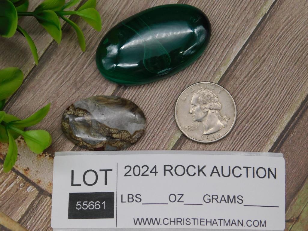 CABOCHONS ROCK STONE LAPIDARY SPECIMEN - 2