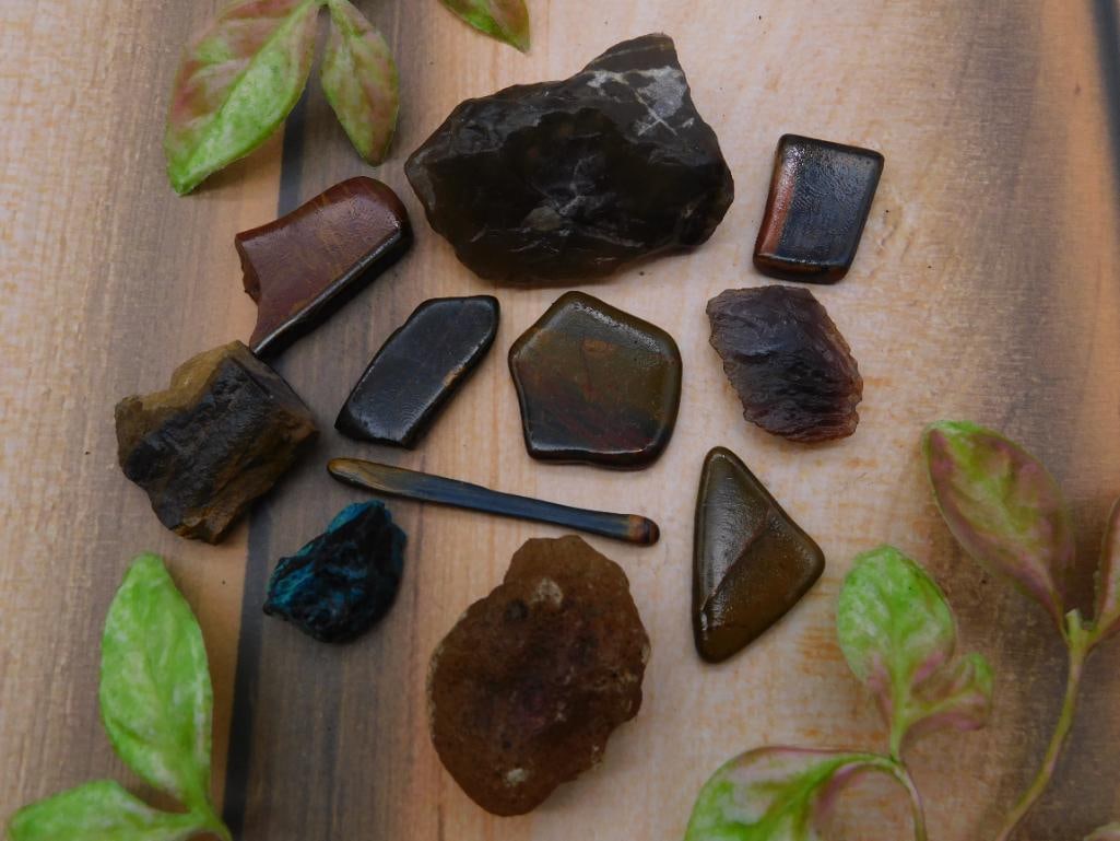 MIXED LOT ROCK STONE LAPIDARY SPECIMEN: MIXED LOT ROCK STONE LAPIDARY SPECIMEN