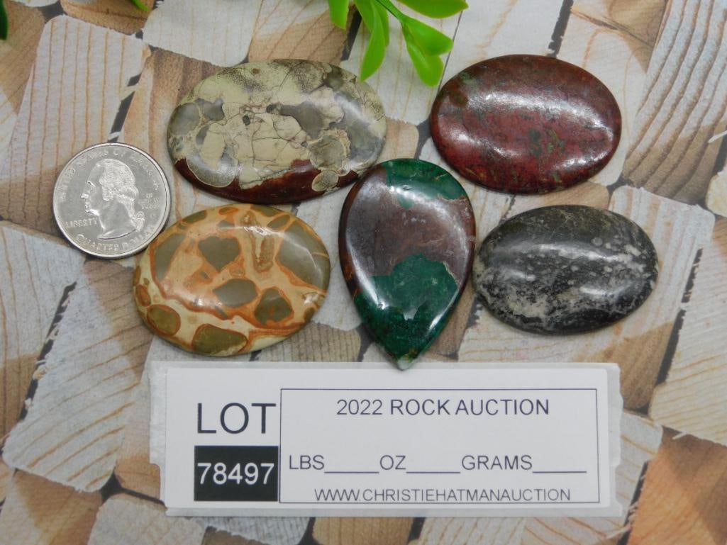 CABOCHONS ROCK STONE LAPIDARY SPECIMEN - 2